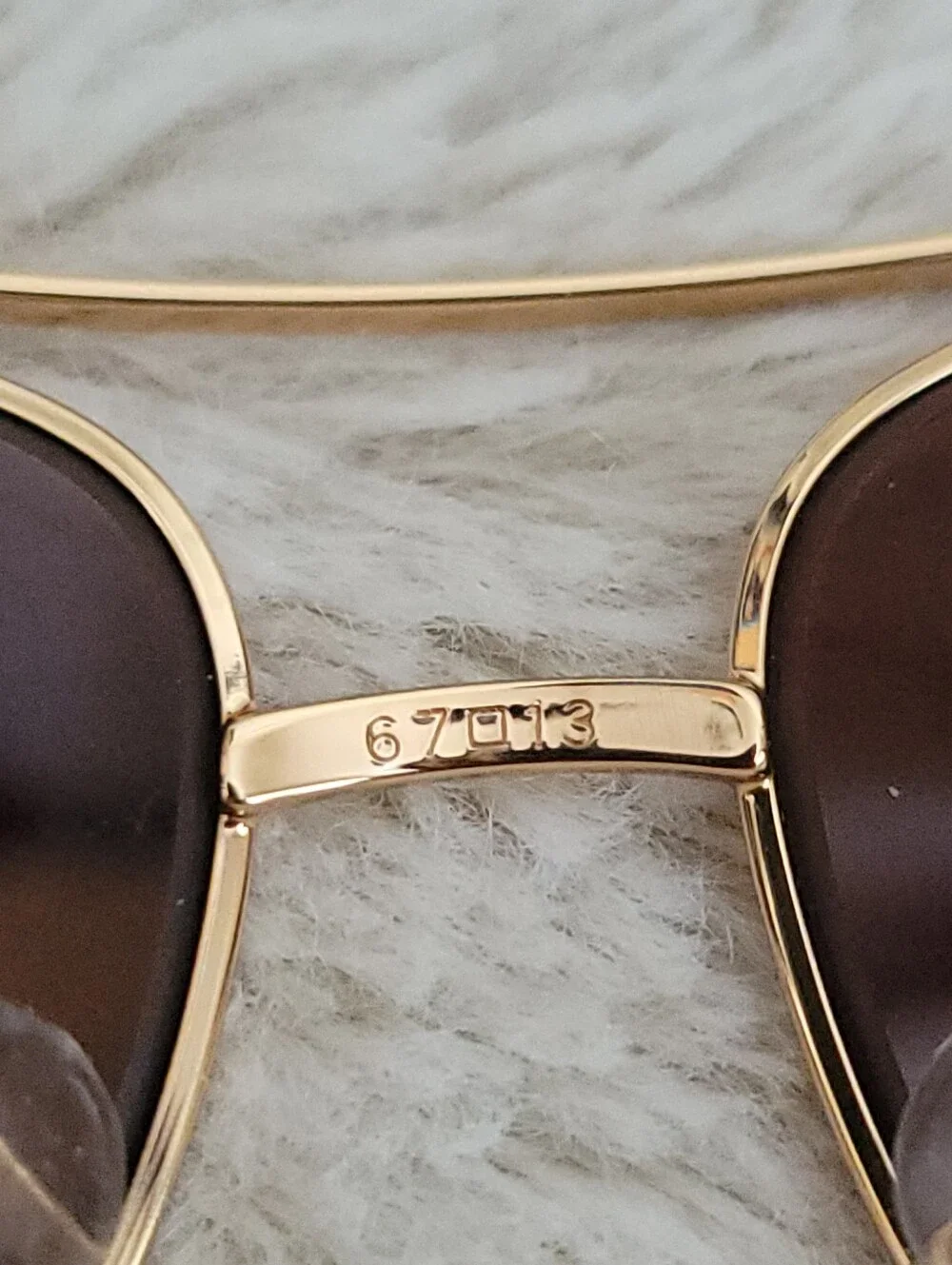 Ray-Ban Gold Frame Brown Lens Aviator Sunglasses